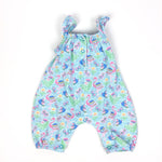 Load image into Gallery viewer, JoJo Maman Bebe Blue Flamingo Jumpsuit 0-3 Months
