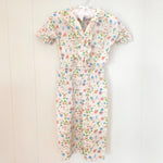 Load image into Gallery viewer, Vintage Carter's White Floral Pajama Set 1 Year
