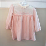 Load image into Gallery viewer, Vintage Friemanit Pink White Sweater Dress 6-9 Months
