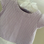 Load image into Gallery viewer, Gymboree Purple Striped Bow Pocket Dress 6-12 Months
