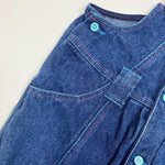 Load image into Gallery viewer, Vintage Premaman Pleated Clip Denim Overalls 6 Months
