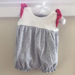 Load image into Gallery viewer, Baby Gap Red, White &amp; Grey Romper 0-3 Months
