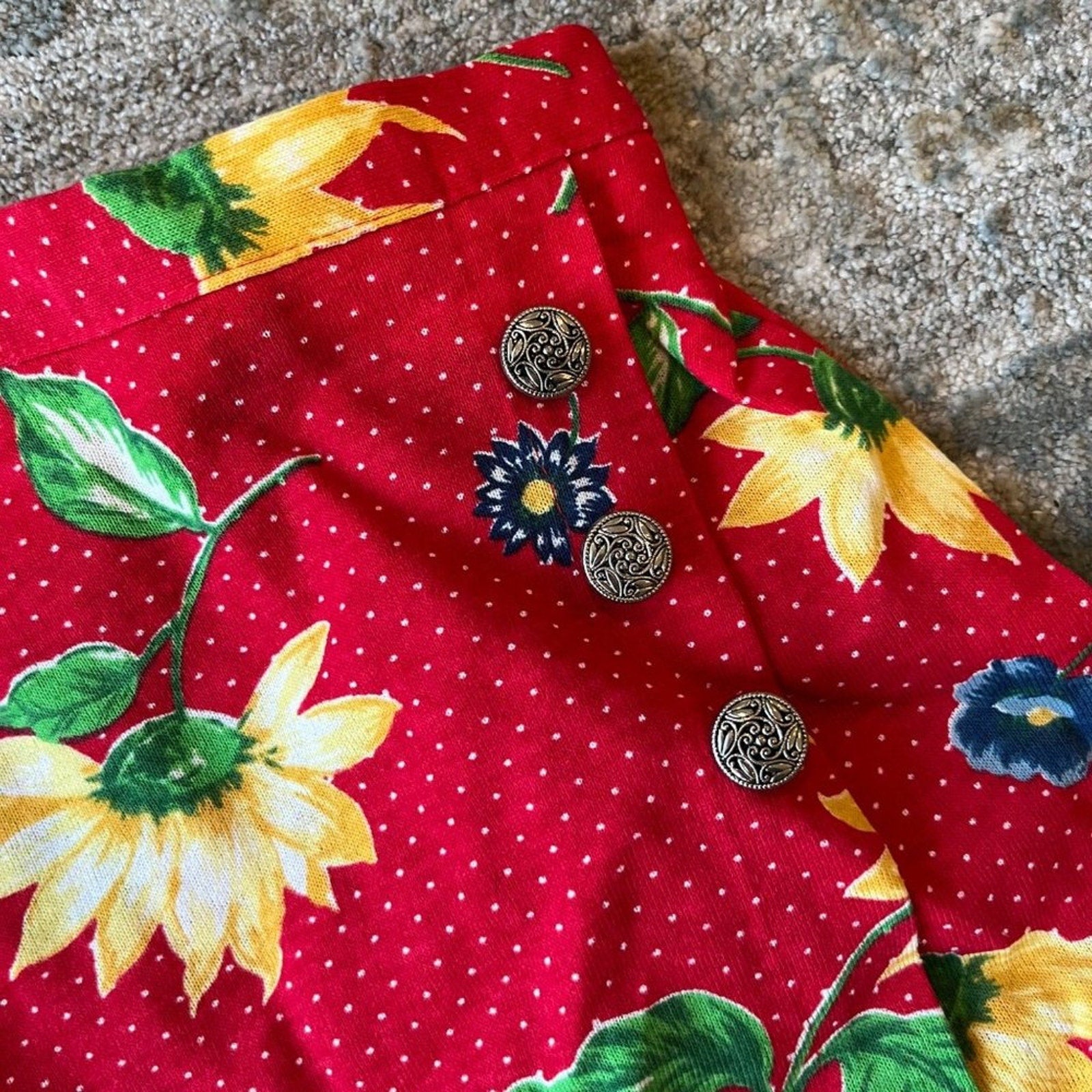 Vintage Great Escape Sunflower Skort Medium