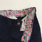 Load image into Gallery viewer, JoJo Maman Bebe Navy Blue Corduroy Pants 2-3
