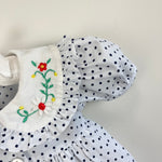 Load image into Gallery viewer, Vintage Sikaffy Polka Dot Dress 6 Months
