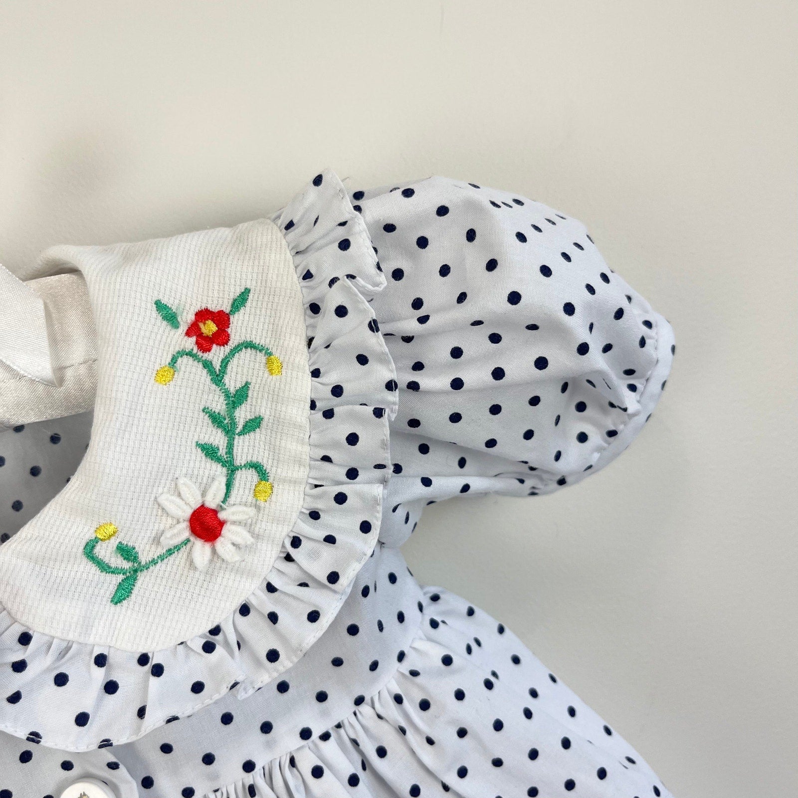 Vintage Sikaffy Polka Dot Dress 6 Months