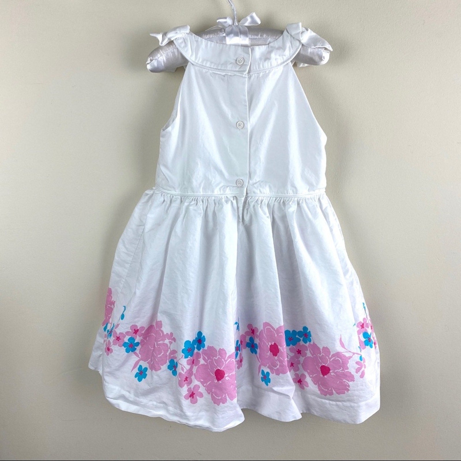 Janie and Jack Girls Sleeveless White Dress 3T