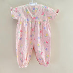 Load image into Gallery viewer, Vintage Mine Alone Pink Floral Jumpsuit 3-6 Months
