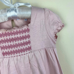 Tartine et Chocolate Short Sleeve Pink Dress 90 cm