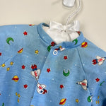 Load image into Gallery viewer, Vintage Little Me Blue Space Footie Medium USA
