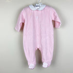 Load image into Gallery viewer, Jacadi Paris Pink Velour Footie 3 Months
