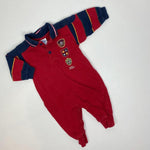 Load image into Gallery viewer, Vintage OshKosh B&#39;gosh Boys Red Coverall 9 Months
