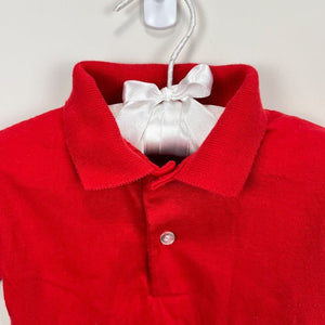 Vintage Toddler Short Sleeve Red Polo Shirt 2T