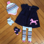 Load image into Gallery viewer, 5 Piece Carter’s Navy Corduroy Dress Bundle 6 Months
