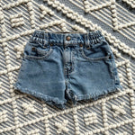 Load image into Gallery viewer, Vintage Levi's 566 Loose Fit Cut Off BLue Jean Shorts Toddler Girl 4T
