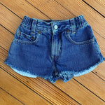 Load image into Gallery viewer, Vintage Levi's 566 Loose Fit Cut Off Blue Jean Shorts Toddler Girl 4T
