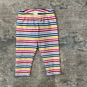 Hanna Andersson Classic Capri Leggings Rainbow Stripe 100 cm 4T