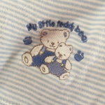 Load image into Gallery viewer, Little Impressions Blue &amp; White Overalls 3-6 Months
