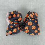 Load image into Gallery viewer, JoJo Halloween Pumpkin Hair Bow
