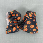 Load image into Gallery viewer, JoJo Halloween Pumpkin Hair Bow
