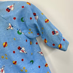 Load image into Gallery viewer, Vintage Little Me Blue Space Footie Medium USA
