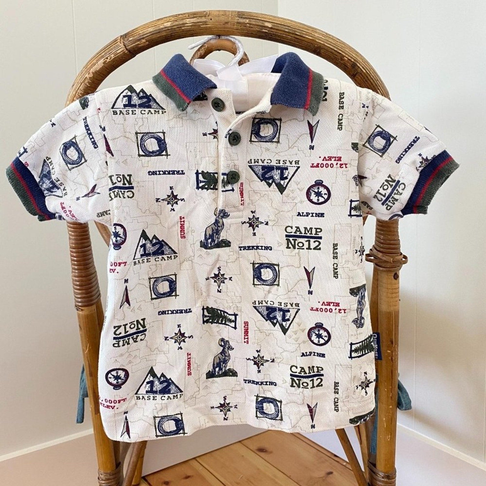 Vintage OshKosh B'gosh Camp Polo Shirt 2T