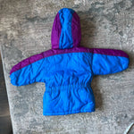 Load image into Gallery viewer, Vintage Skyline Hooded Winter Coat 18 Months
