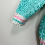 Load image into Gallery viewer, Vintage Doe Spun Aqua Green Ski Sweater 12 Months
