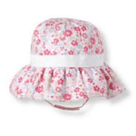 Load image into Gallery viewer, Janie &amp; Jack Pink Floral Sun Hat 3-6 Months
