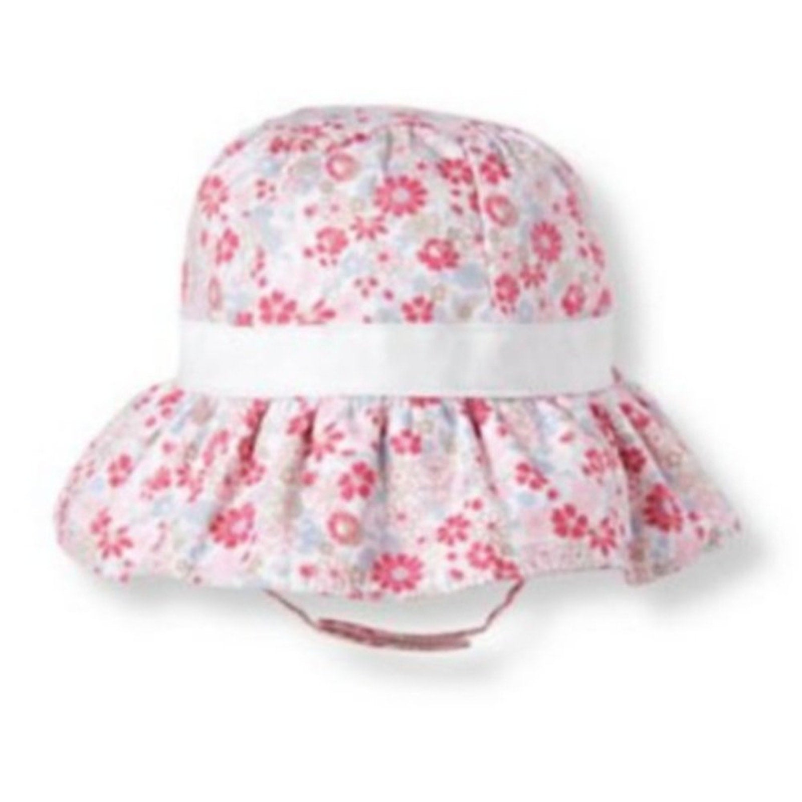 Janie & Jack Pink Floral Sun Hat 3-6 Months