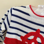 Load image into Gallery viewer, Vintage Carriage Boutiques Nautical Knit One Piece
