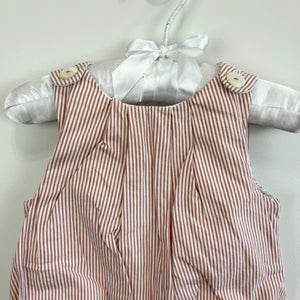 Jacadi Paris Cozy Striped Overalls 1 Month