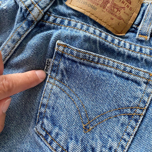 Vintage Levi's 565 Wide Leg Blue Jeans 6