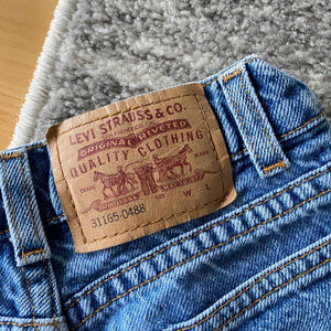 Vintage Levi's 565 Wide Leg Blue Jeans 6