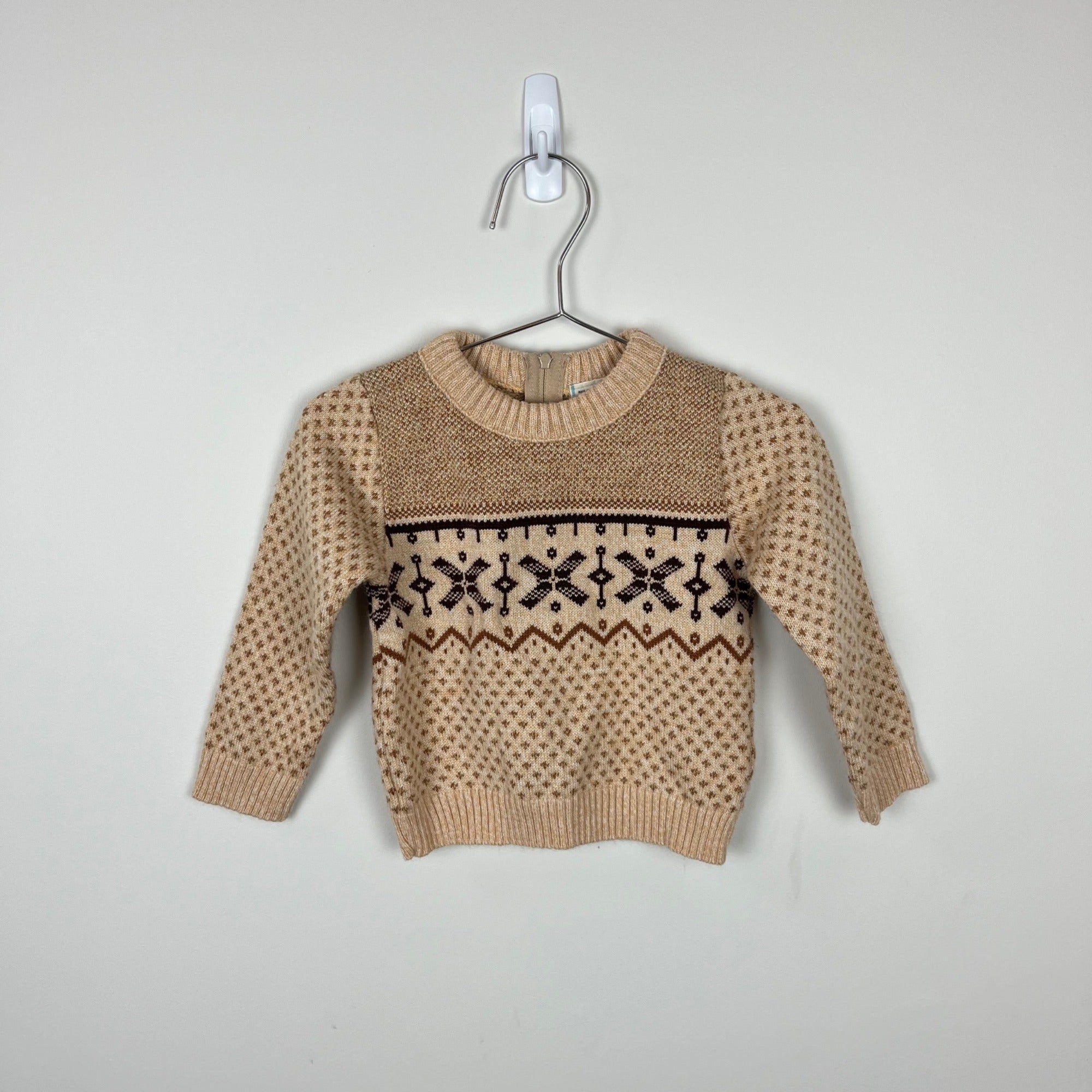 Vintage Unisex Kids Tan Sweater 3T