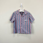 Load image into Gallery viewer, Vintage Guess Blue &amp; Red Striped Button Up Shirt 6 USA
