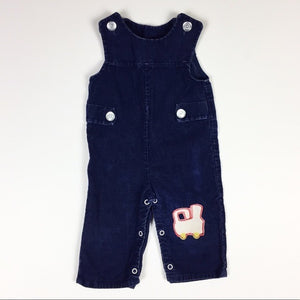 Vintage Baby Navy Blue Corduroy Overalls 12 Months