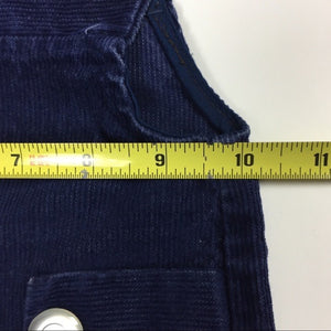Vintage Baby Navy Blue Corduroy Overalls 12 Months