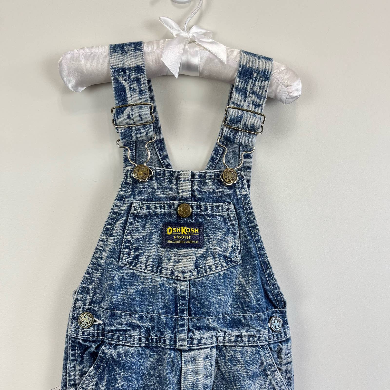 Vintage OshKosh B'gosh Acid Wash Overalls 3T USA – andescloset91