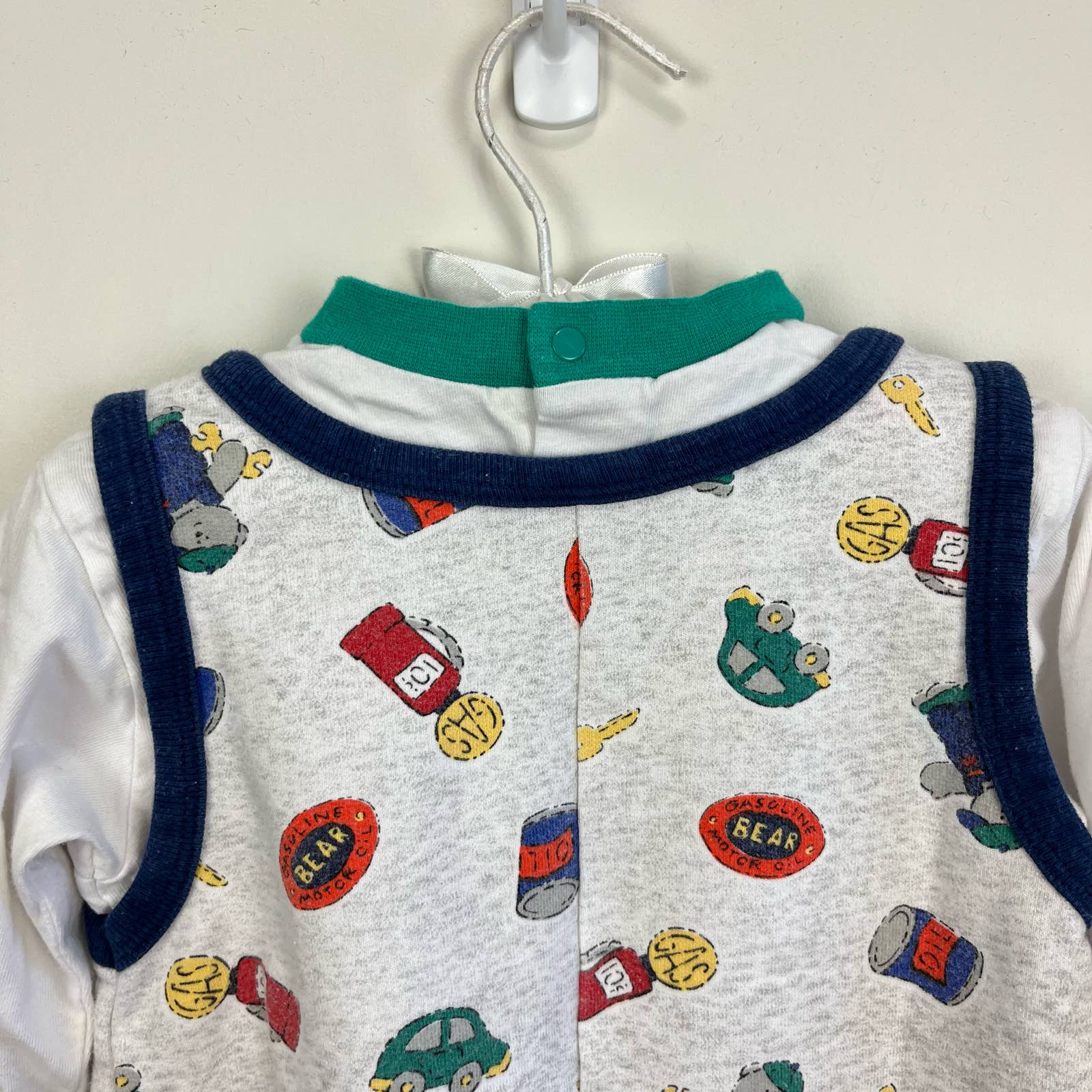 Vintage OshKosh B'gosh Teddy Bear Coverall 6-9 Months