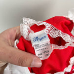 Load image into Gallery viewer, Vintage Bryan Red Pinafore Dress 12 Months USA
