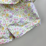 Load image into Gallery viewer, Vintage OshKosh B'gosh Fruit Ruffle Shortalls 2T USA
