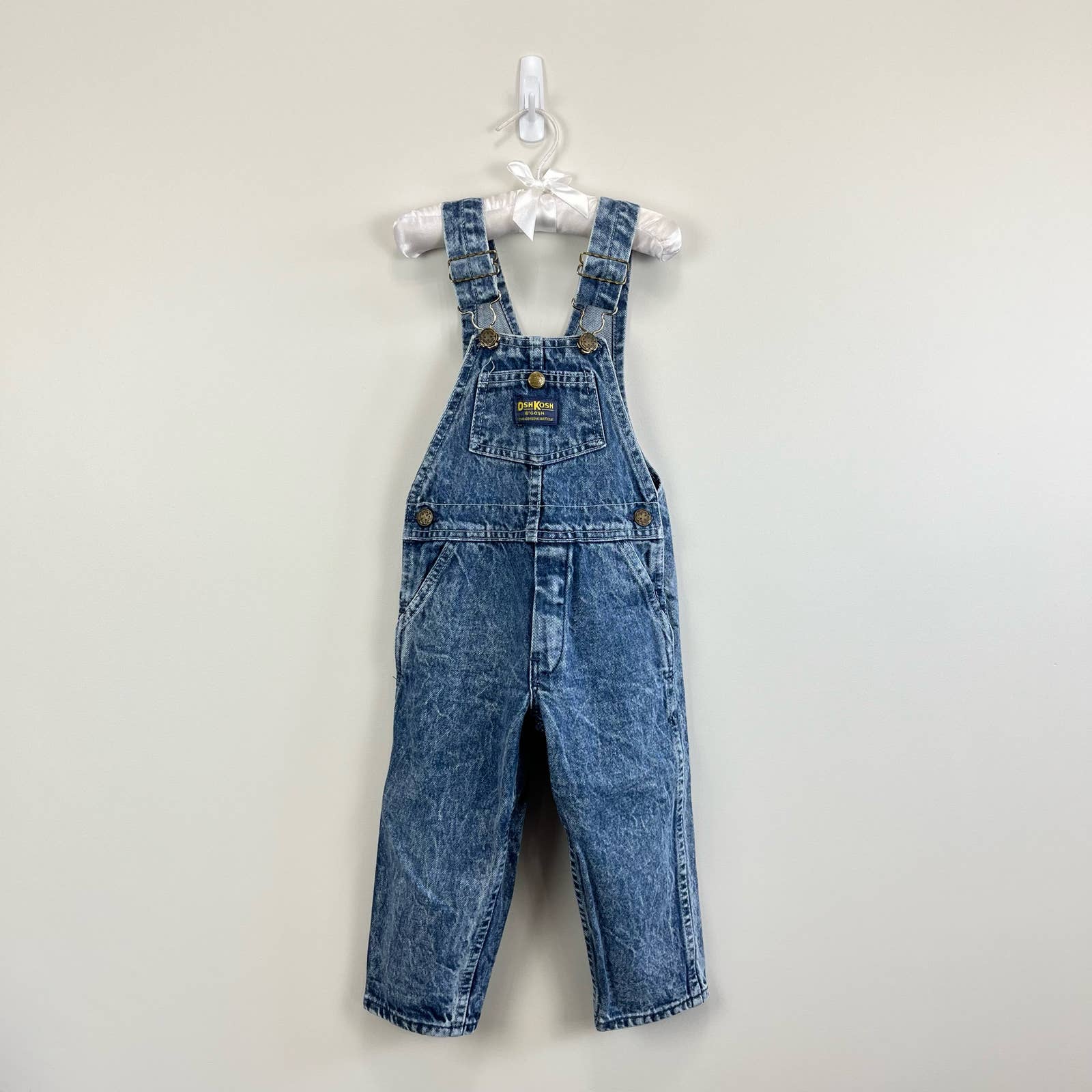 Vintage OshKosh B'gosh Acid Wash Overalls 3T USA