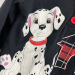 Load image into Gallery viewer, Vintage 101 Dalmatians Long Sleeve Black Top
