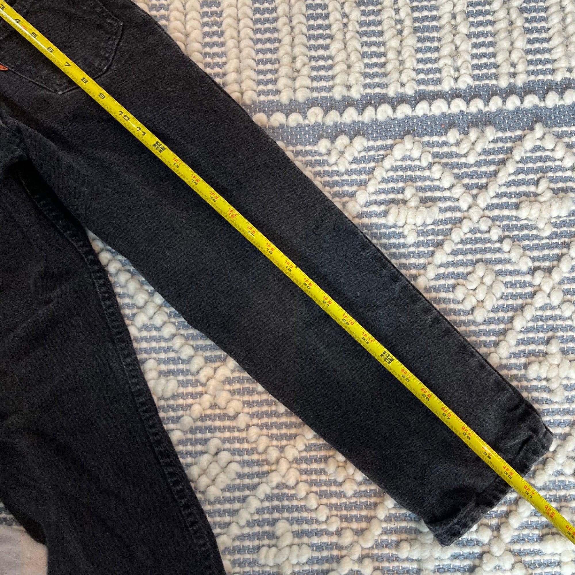 Vintage Levi's Orange Tab Black Jeans 9