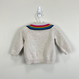 Hanna Andersson Rainbow Knitcraft Cardigan 70 cm 6-12 Months