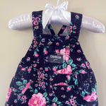 Load image into Gallery viewer, OshKosh B&#39;gosh Girls Navy Blue Floral Jumper 6 Months
