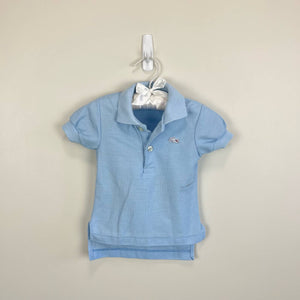 Vintage Izod Lacoste Baby Blue Polo Shirt 2T USA