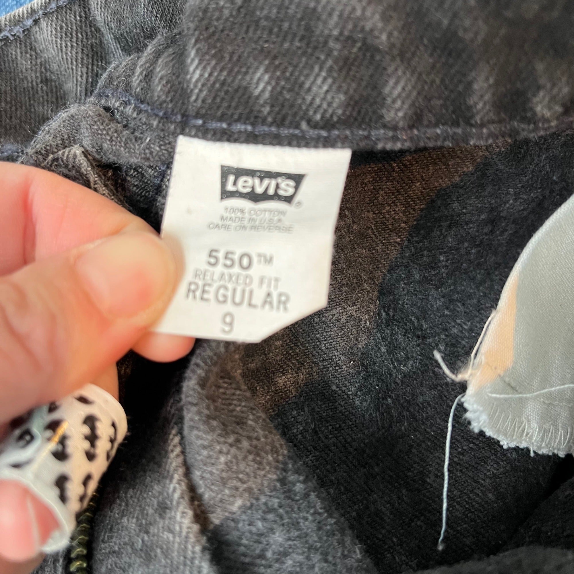 Vintage Levi's Orange Tab Black Jeans 9