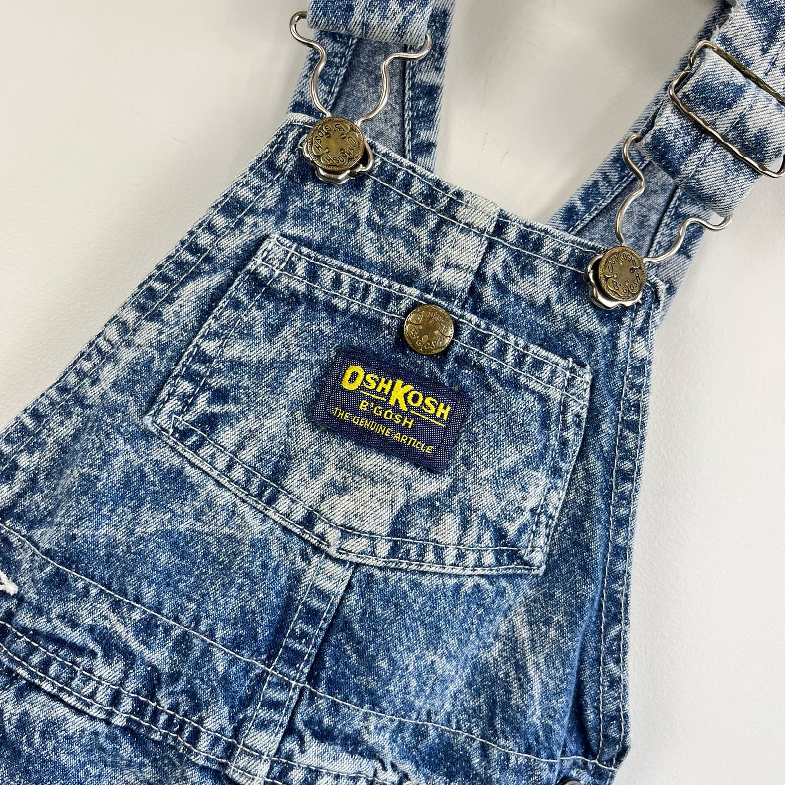 Vintage OshKosh B'gosh Acid Wash Overalls 3T USA – andescloset91